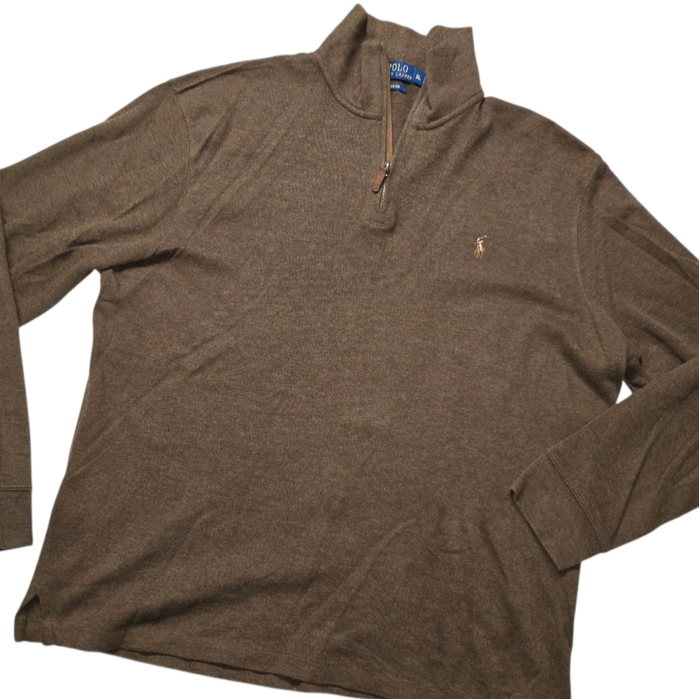 Polo Ralph Lauren Estate Rib 1/4 Zip Pullover Sweater Size XL
